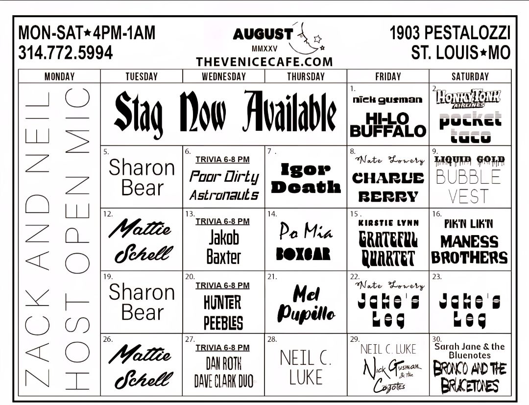 Band Calendar