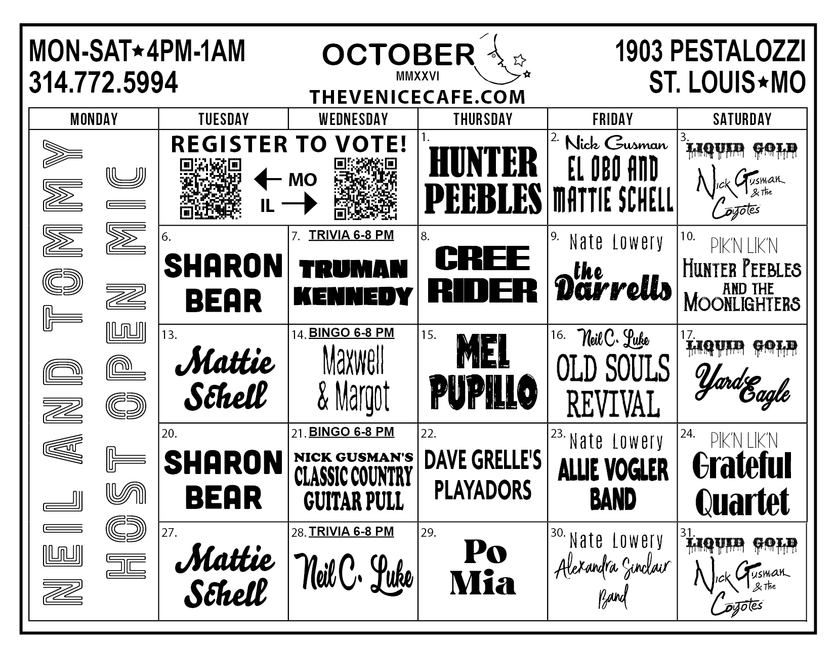Band Calendar